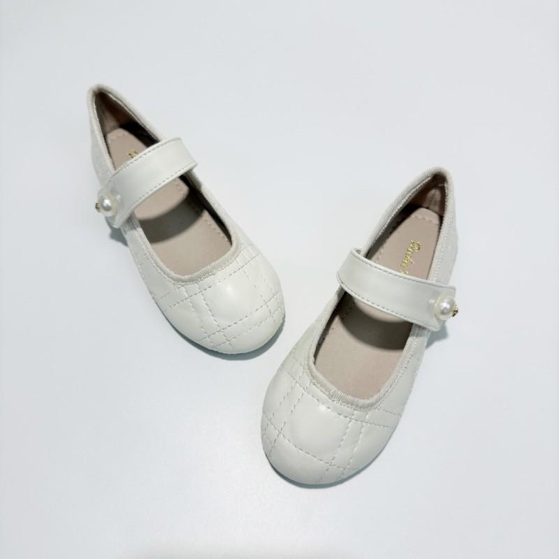 Girls Fashion Princess Flat Shoes With Rhombus Soft Sole Magic Tape Fall