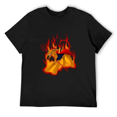 Devil Dog T-Shirt Anime Stuff Gifts for Boyfriend Essential T Shirt Valentines Boutique Clothes Cotton T Shirt Men