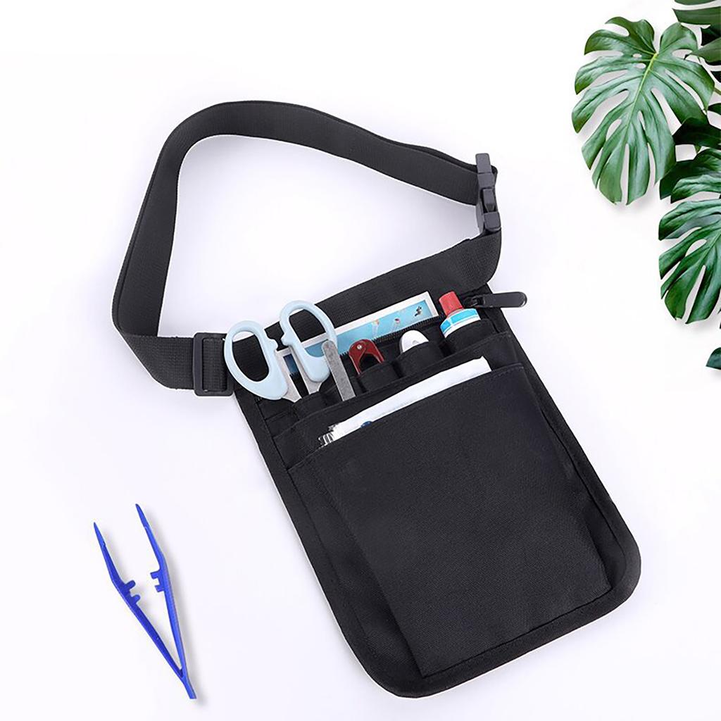 Portable Nurse Belt Bag with Adjustable Strap Medically Staff Storage Bags Nurse Tool Storage Waist Bag Pouch Enduring