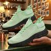 Breathable Women Sneakers Fashion Gym Casual Light Walking Shoes Fashion Soft Soled Comfortable Striped Tennis Sneakers For Men