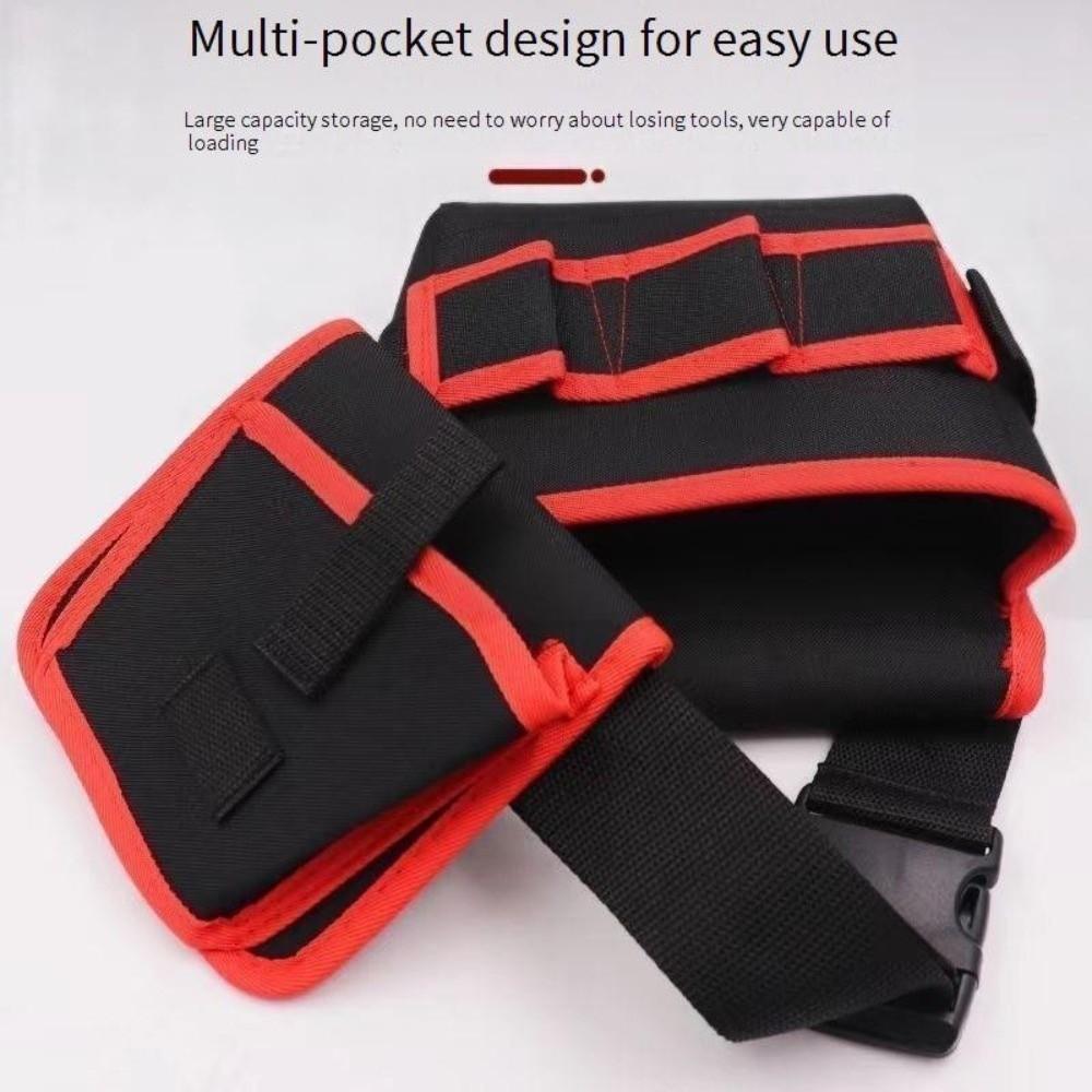 360 Rotating Electrician Tool Bag Adjustable Tools Storage Bag Waist Belt Pouch Electrician