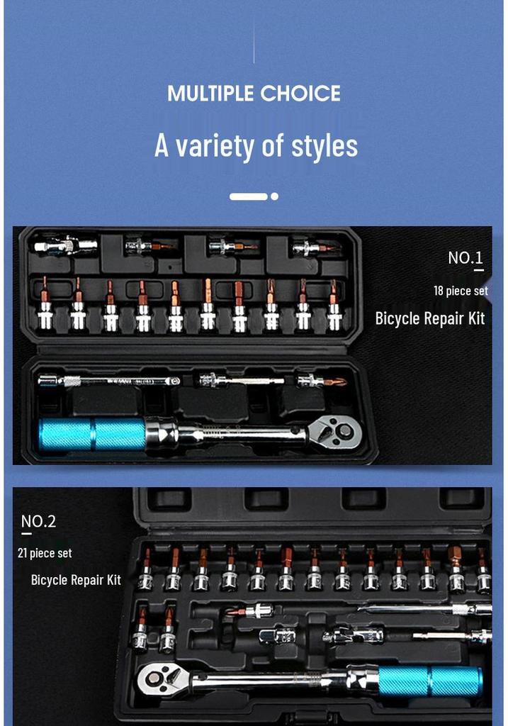 HEMUELE Bicycle & Car Repair Torque Wrench Set