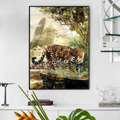 5D Diamant Malerei Tier Leopard Volle Runde Diamant Stickerei Tier Bilder Von Strass