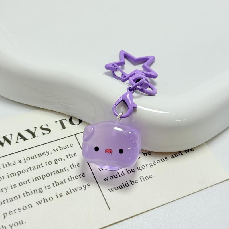 

Halloween Ghost Keychain Cartoon Resin Keyring Phone Backpack Pendant Car Key Ring A7