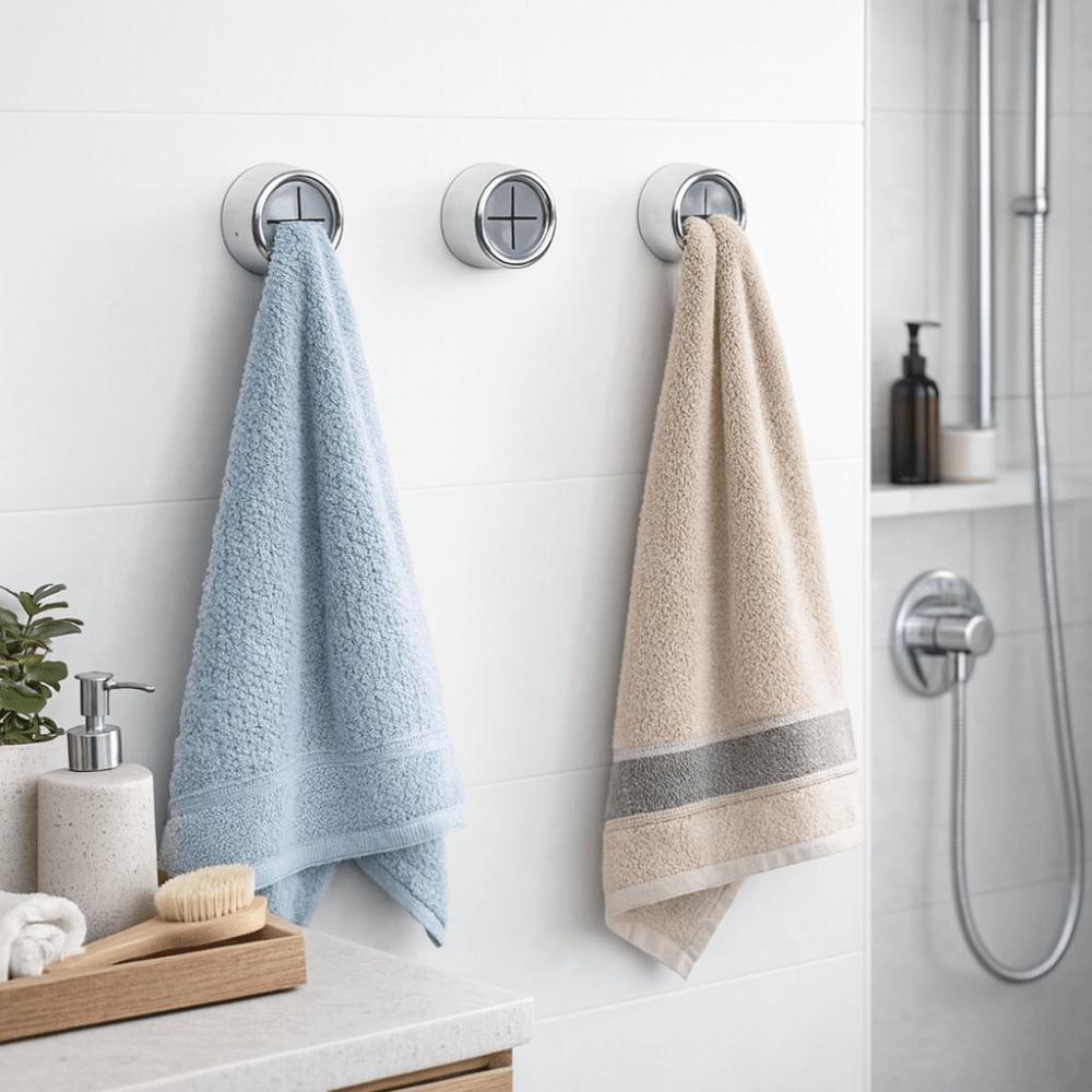 4 Pieces No Punching Towel Plug Holder Self Adhesive Dish Washing Cloth Storage Clip For Home