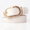 Korean Style Women's Faux Leather Belt: Versatile, Trendy, Plain Body-Shaping Decorative Waistband for Outerwear