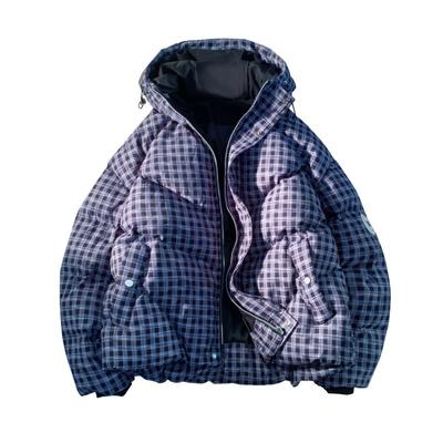 Autumn Winter Women Y2k Plaid Cotton Jacket Thick Warm Short Jacket Men Winter Thick Parkas Outwears Design