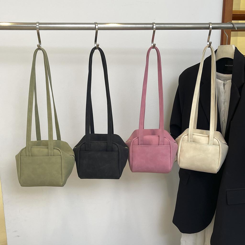 Minimalist Pu Material Small Crossbody Bag With Double Straps For Casual Outings