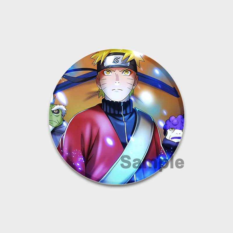 58MM 58mm Anime Figur Pins Cosplay Tegneserie Blikkmerker Manga Perifer mote Smykker Tilbehør Vifter Gaver Klesveske Dekor