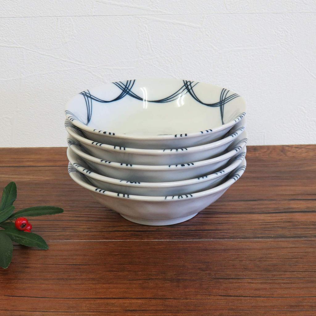 Waza no Kura Small Stylish Kutani Ware Small Set of with Fruit Japanese Side Made in Japan Bowls, Bowls, 5, Designs, Ceramic, Tableware, Plates,