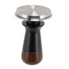 Kaffee Tamper Federbelastet Edelstahl Walnuss Kaffeepresswerkzeug für Kaffeezubereitung 58mm /