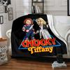 Chucky Tiffany'S Tale Flannel Blanket Super Soft Warm Cozy Blanket For Sofa Bed Office Travel Allseason Home Decor Gift
