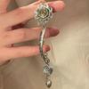 Chinese Style Lotus Bracelet Rotatable Hand Chain Simple Lotus Leaf Bracelet  Jewelry Accessories