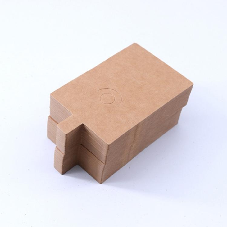 100 Pcs Kraft Ring Display Cards with Hanging Holes Blank Jewelry Display Cards
