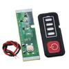 1 Piece Quick Install Battery Level Indicator Featuring Plastic Housing for 18V-21V Power Tool Applications
