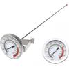Küchenthermometer mit Topfclip, Sofortablesendes Fleischthermometer, Langfühler-Zifferblattthermometer zum Kochen, Süßigkeitenherstellen, Frittieren