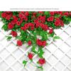 16/69Heads Artificial Rose Vine Plastic Silk Fake Plants Leaves  Home Decoration