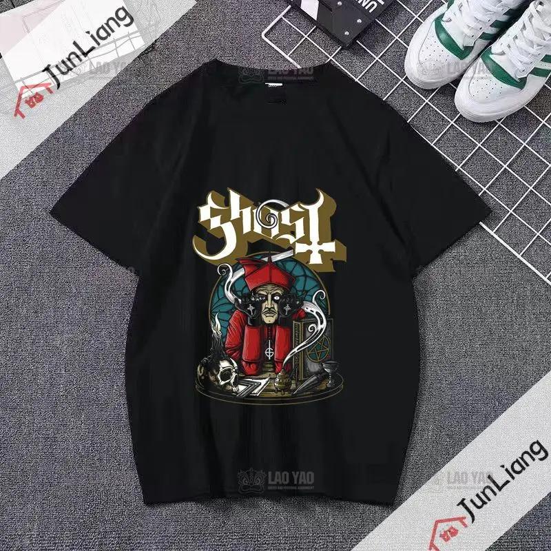 Ghost Band T-shirt Unisex's Hip Hop Graphic T-shirt Short Sleeve Casual O-neck T-shirt Band Fan T-shirt for Both Unisex and Unisex