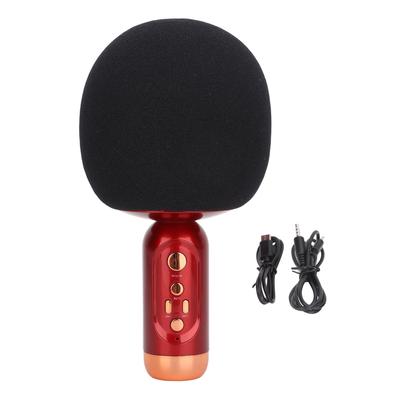 Ręczny Mikrofon Głośnik Akumulatorowy Przenośny Obsługa Karty Pamięci Bluetooth Mikrofon do Śpiewania dla