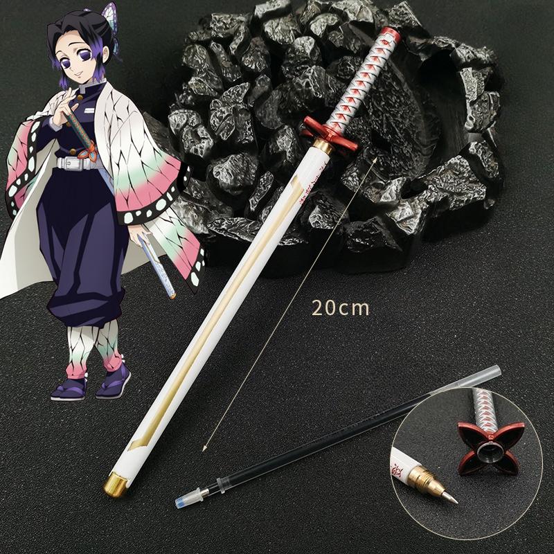 7,8 inch Balpen Mitsuri Shinobu Echte Katana Handtekening Balpen Anime Accessoires Kantoorbenodigdheden Cadeaus