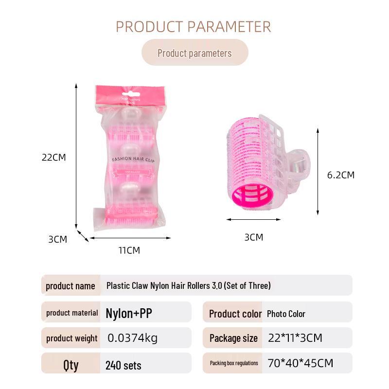 Popular Air Bangs Curler Clips - Nylon Plastic Hair Rollers