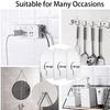 10Pcs Shelf Adhesive Wall Hooks Clear Closet Cabinet Shelf Pegs Wall Hangers Kitchen Bathroom Screw Hook Hanger