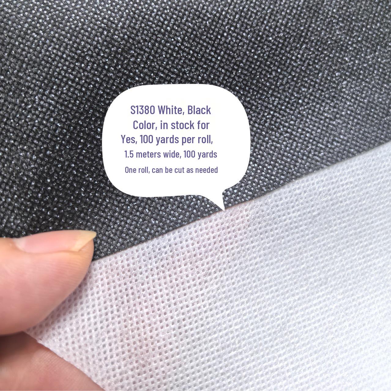 

80g Hot-Rolled Thickened Non-Woven Paper Interlining for Caps and Fisherman Hats Model white