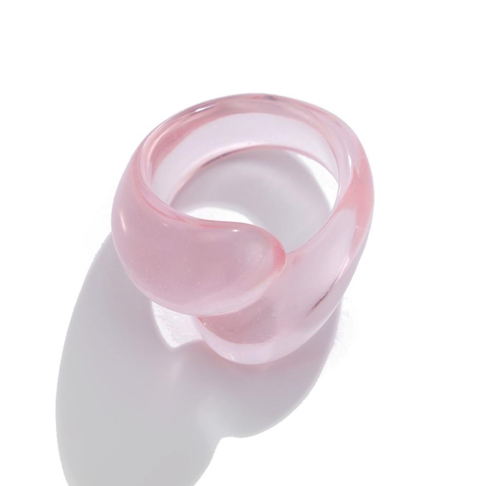 Hars Druppel Ring Meerkleurig Geometrische Vingerring Boho Sieraden Feest Accessoires Dames