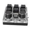 USB Mini 6 Key Keypad with 2 Knob Red Switch Programmable Custom Mini Macro One Handed One Handed Keypad Keypad for Game