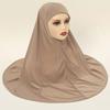 Full Coverage Solid Color Instant Hijab Four-Way Stretch Solid Color Prayer Scarf  Busy Mothers