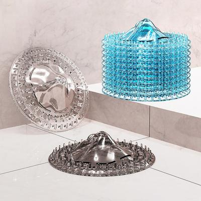 10 Pezzi Scarico a Pavimento Plastica Tappo per Capelli Rete Copri Facile Installazione Copertura Scarico Doccia Strumento per la Manutenzione della Casa