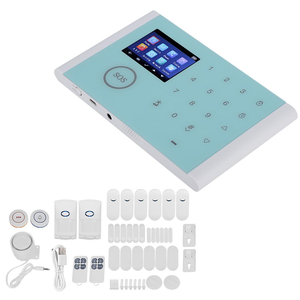 WifiGSmGPRS Type Intelligent Home Security System Burglar Alarm DIY Wireless Kit for House Office