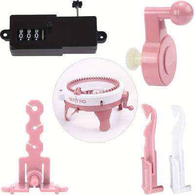 Ensemble d'accessoires pour machine à tricoter, Pièces de rechange d'origine avec manivelle, Tendeur, Compteur, Aiguilles à suspendre, Couleurs mélangées