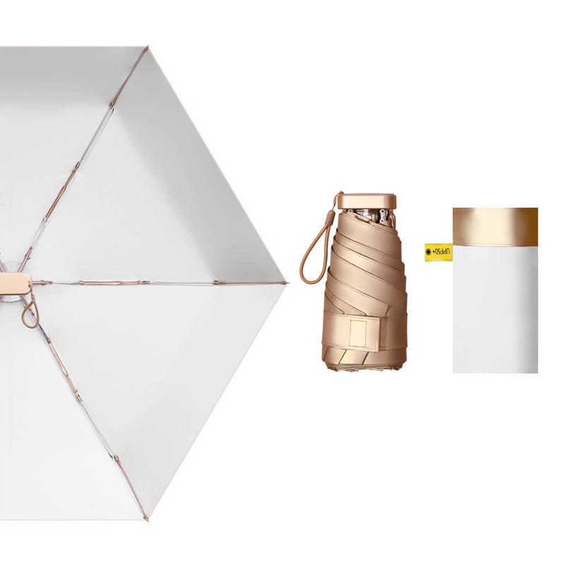 

Скидка 60% на складной зонт Mini Gold Sun Protection для женщин