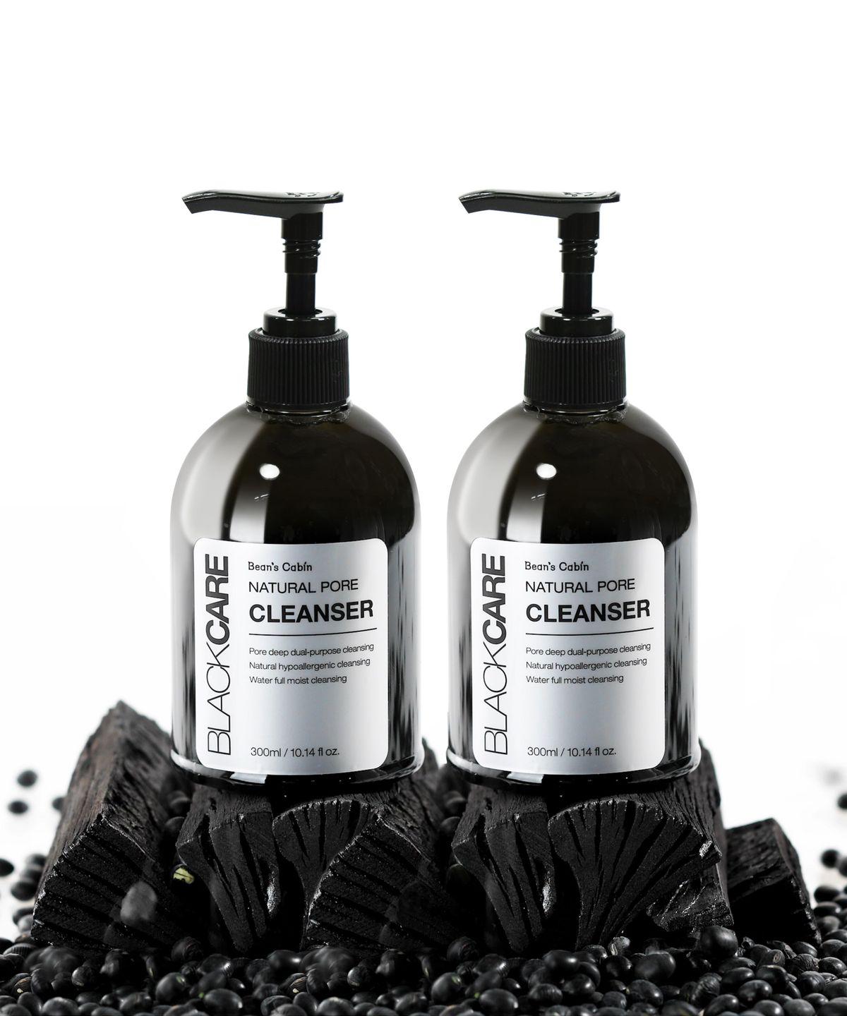 Black Bean Mildly Acidic Pore Gel Cleanser 2-Piece Set
