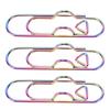 20PCS Stainless Steel Pen Clips Paperclip Pencil Holder for Journal Notebook Dazzling Color