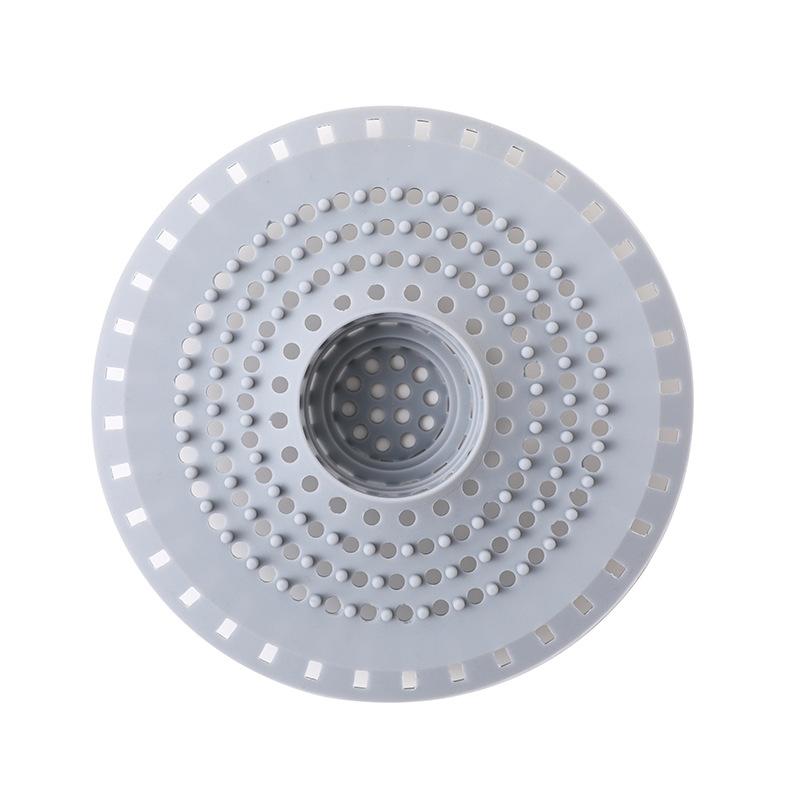 1Pcs Anti-blocking Sink Strainer Round Shape Hair Filtration Drain Filter Silicone Soft Floor Drain Waste Catcher Kitchen