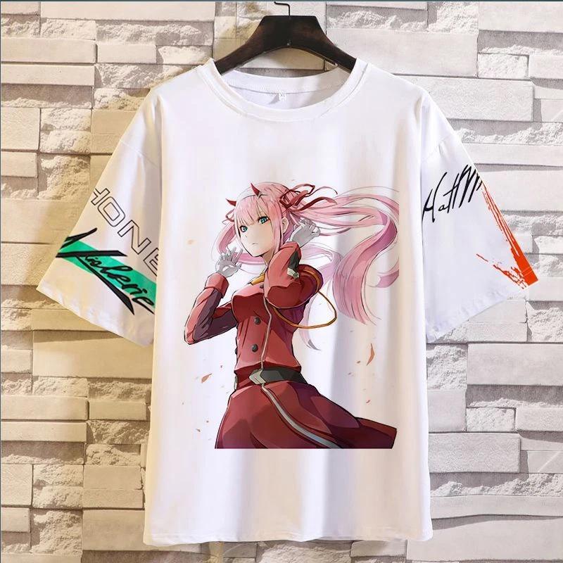 DARLING in the FRANXX Аниме Манга Футболка Футболка Косплей Костюмы Полиэстер Унисекс 2XL