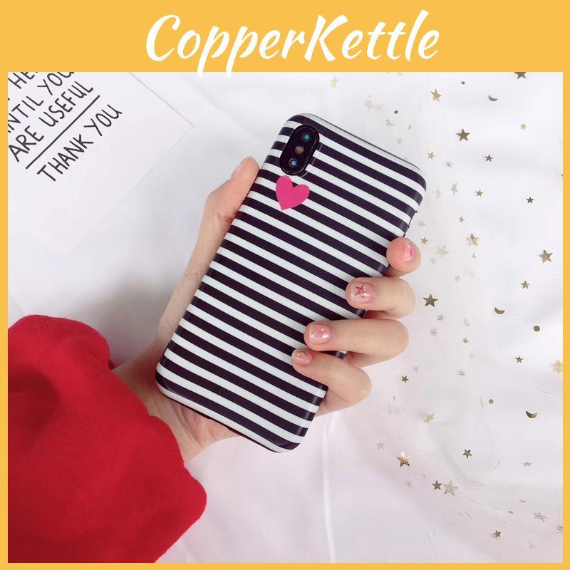 Ultra Slim Blackwhite Stripe Silicone Tpu Phone Case Cover For Iphone X 8 Plus