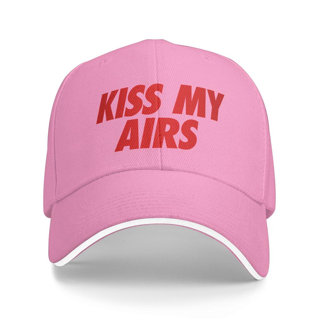 Personalized Classic Kiss My Airs Baseball Cap for Unisex Women Adjustable Adult Dad Hat Summer Sun Hat