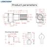 5 Stück/Los Versiegelter 3-Pin RK097N Einzelner Vertikaler Potentiometer A10K A20K A50K A100K-A1M Griff 15MM Blume