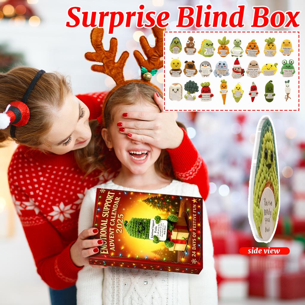 Adventskalender enthält 24 Weihnachtsdekorationen. Ankunftskalender Weihnachts-Countdown