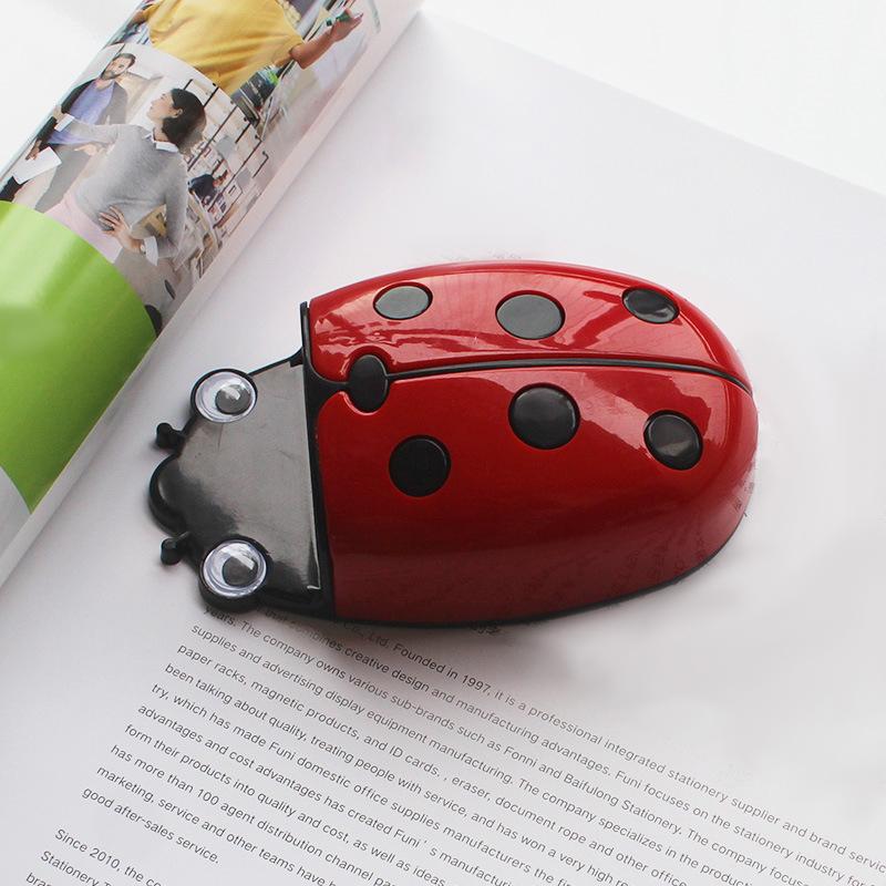 Marienkäferförmige Aufbewahrungsbox aus Kunststoff, magnetische Stiftbox, Radiergummi, Tafel, Whiteboard-Halter, doppelter Verwendungszweck