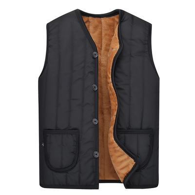 Vest Plus Velvet Thick Warm Vest Sleeveless Vest XXXL