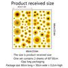 Sonnenblumen-Serie Wandaufkleber Wohnzimmer Schlafzimmer Kinderzimmer Hintergrundwand Tapete Heimdekoration Wandaufkleber