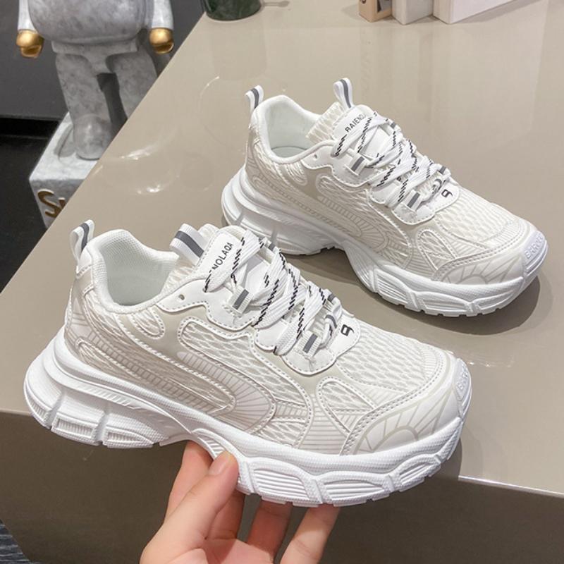 Height Increasing Chunky Sneakers Women Platform Shoes New Breathable Sports Shoes 2024 Simple Fashion Women's Casual Shoes