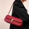 Red Wedding Bag Female Bride Bag 2025 New Niche One-shoulder Baguette Underarm Bag Work Commuter Handheld Women's Bag