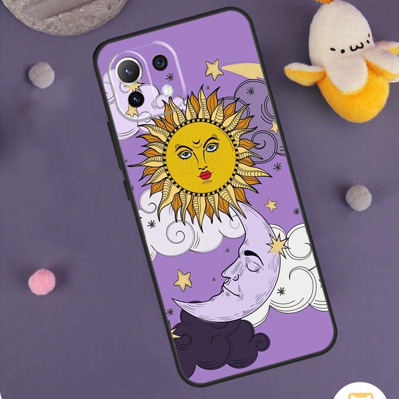 SUN AND MOON Mystic Zodiac Case For Xiaomi 14 15 Ultra 13T 14T 15T 17 Pro Max POCO F5 F6 F7 X5 X6 X7 Pro F8 Ultra Cover