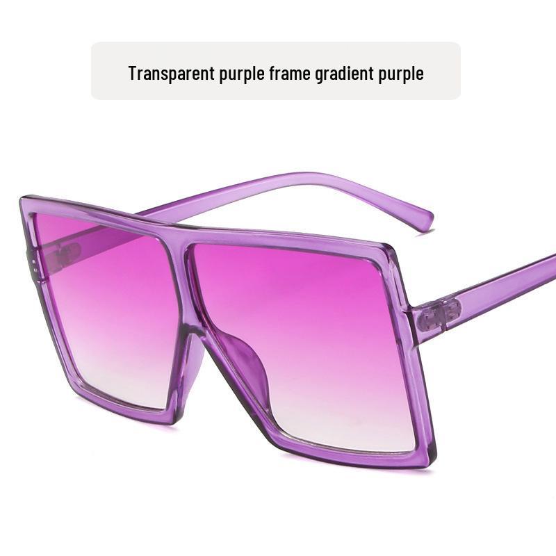Stylowe Damskie Okulary Przeciwsłoneczne w Kwadratowej Oprawce z Metalowymi Zawiasami - Modny Europejski i Amerykański Design