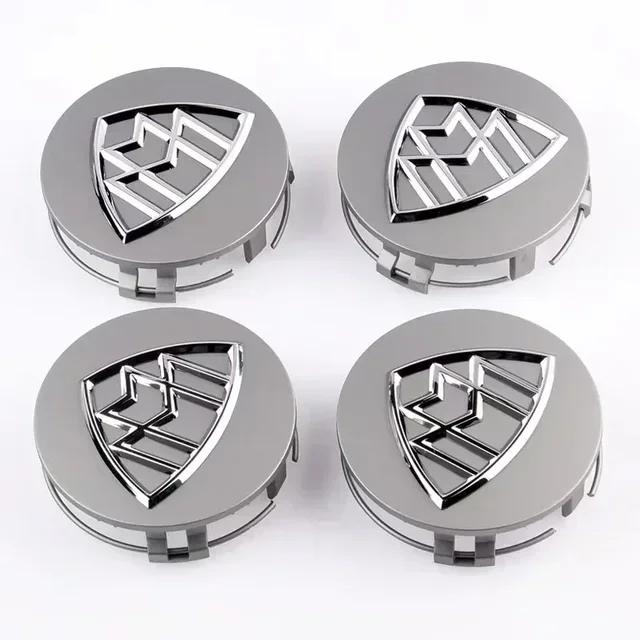 4pcs 75mm Maybach logo Car Emblem Wheel Center Hub Cap auto Rim refit dust-proof Badge Covers S480 S500 GLS Sticker Accessories1